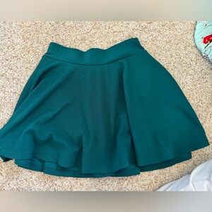 Women’s Basic Versatile Stretchy Flared Casual Mini Skirt with Shorts
